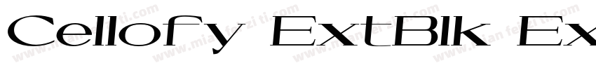 Cellofy ExtBlk Exp字体转换